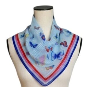 Auteuil Fabrics Butterfly Chiffon Scarf Made in Italy